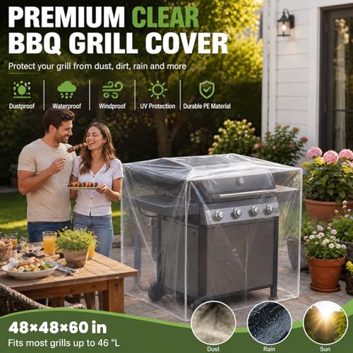 Fuyoooo 20 Pcs 48 x 60 x 48 Inch Clear Pallet Covers - size: 48 x 60 x 48 Inch