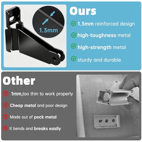 Thickened Storm Door Closer Bracket, Durable Storm Door Replacement Kit - size: 1pack black