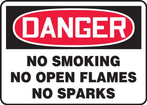 AccuformNMC MSMK118VS Adhesive Vinyl Safety Sign