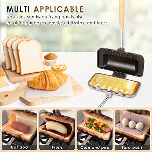 4w1h Sandwich Maker – Stove Top Hot Dog & Panini Press
