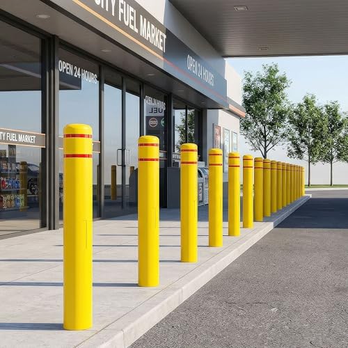 Guardian 5" Diameter Safety Bollard Covers for 4.5" Dia. Bollards - size: 5 inches wide