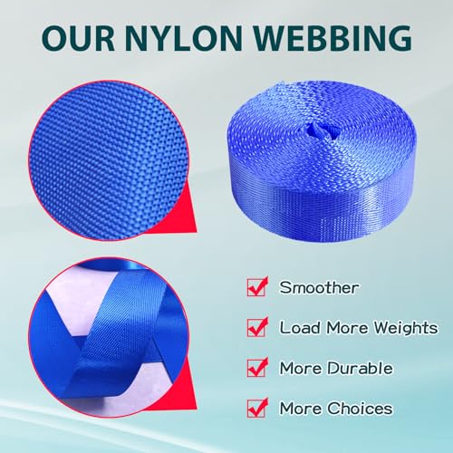 10 Yards Nylon Webbing 1 inch 1.5 inch 2 inch Webbing Nylon Strap Backpack Straps Belt, 10 25 50 3.3 Yards Webbing - color: White, size: 1 inch-25 yards