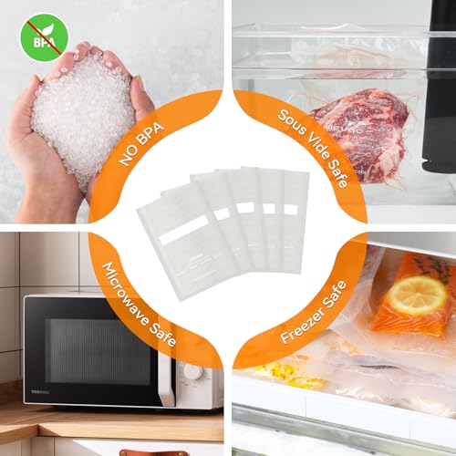 Wevac Vacuum Sealer Bags 6"x10", 200 Pint Bags, Fits Food Saver Sealers - size: 6" x 10" 200 count