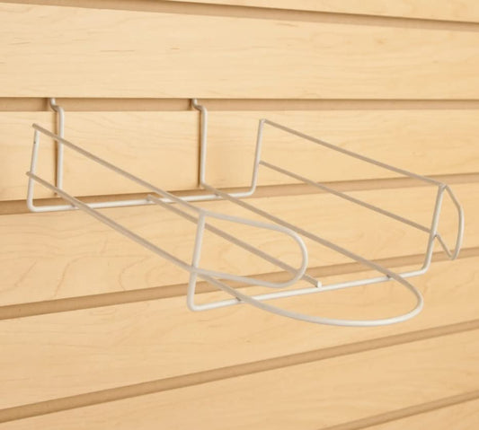 Dazzling Displays Gridwall Hat Display Rack - Retail Hat Display and Display for Hats - Slat Wall Accessories for Organized and Professional Merchandising (White)