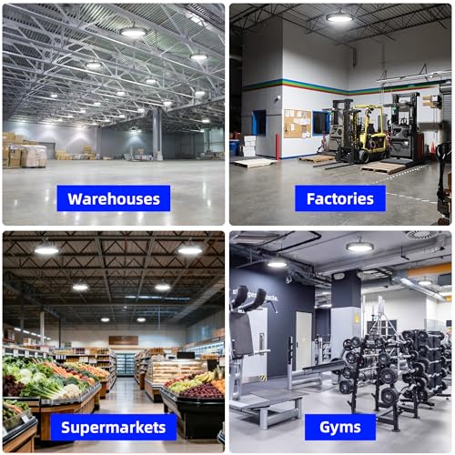 hykolity UFO LED High Bay Light, 200W, 26000LM, 5000K Daylight, 130LM/W - size: 200W
