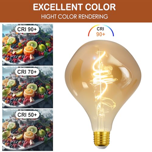 4W Filament 2700K Warm Lights,Dimmable E26 Lamp Base,1-Pack - color: Golden Special Alien (Dimmable)