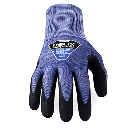 HexArmor Cut-Resistant Puncture-Resistant Nitrile Palm Knit Work Gloves | Helix® 2074 - size: Small (Pack of 1)
