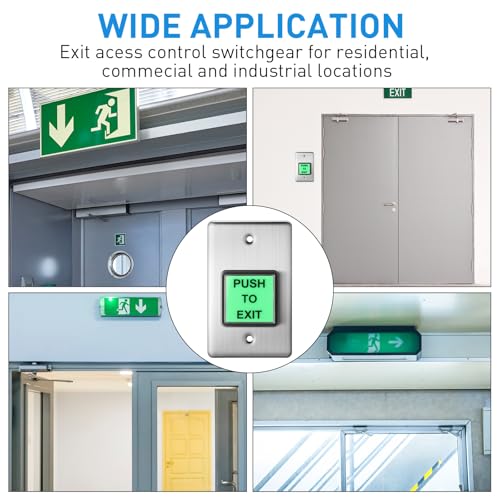 Tellegloww 2 Pcs Push to Exit Button Request to Exit Button
