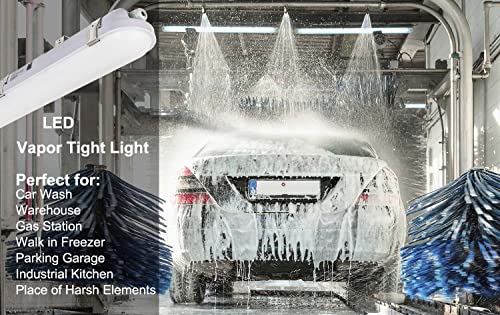 DAKASON 4FT LED Vapor Tight Light Fixture 1Pack, 4200lm 40W/32W/24W - size: 4FT-1Pack