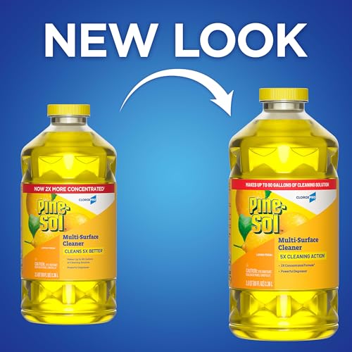 Pine-Sol CloroxPro Multi-Surface Disinfectant Cleaner, Lemon, 80 fl. oz. - size: 80 Fl Oz (Pack of 1)