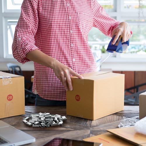 Blulu 2000 Pcs Packaging Strapping Open Serrated Seals for 1/2" Strap Width Polyester (PET) Banding Strapping Clips Heavy Duty Metal Buckle, Provide Increased Load Securement