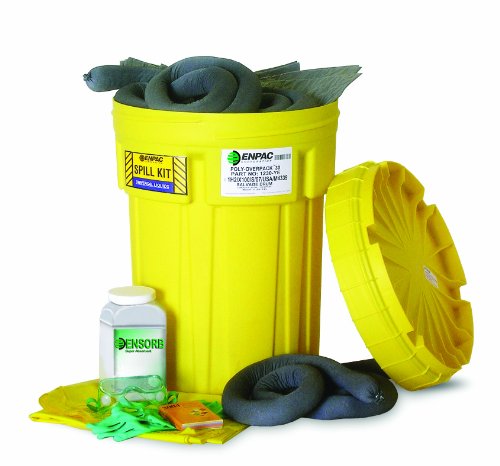 Enpac 1330-YE 67 Piece Universal 30 Gallon Salvage Drum Spill Kit