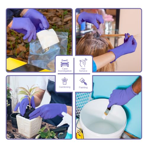 Safe Health Nitrile Disposable Gloves, 3.5 Mil, Imperial Blue, Powder Free, Latex Free, Tattoo, Beauty, Salon, Car - size: Medium, style: 1 Case of 1000 Pcs