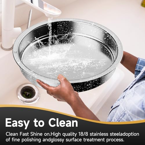 Chafing Dishes for Buffet, 6QT Round Stainless Steel Chafing Dish with Transparent Hydraulic Lid, 304 Food Pan, Buffet Warmer for Parties and Events (Golden) - color: Golden