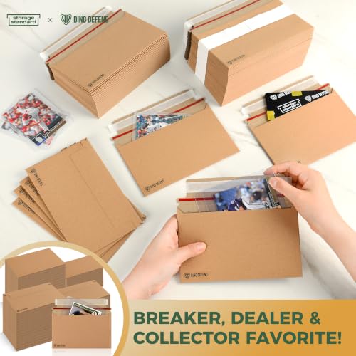 Card Shipping Envelopes 510 Pack - 7 x 4.35 Inches Trading Cards Mailers - color: Kraft - 510 Pack