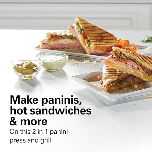 Hamilton Beach Panini Press, Sandwich Maker & Electric Indoor Grill - color: Stainless Steel
