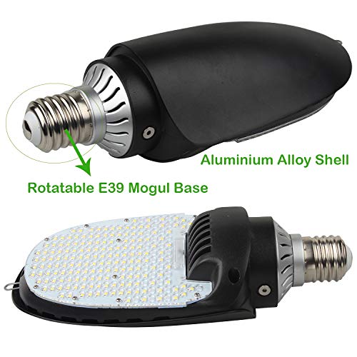 LED Shoebox Retrofit Lamp, 75/95/115W Selectable, 5000K, Rotatable E39 Base