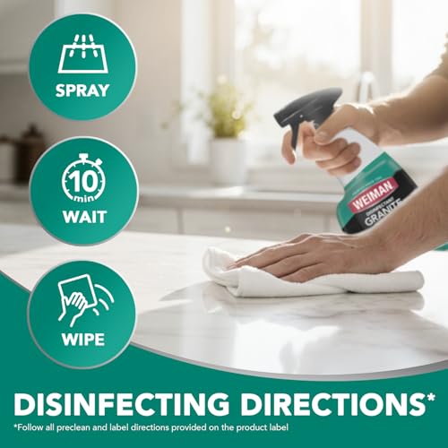 Weiman Stainless Steel & Granite Cleaner - 12 Ounce (Pack of 2) - size: 24 Fl Oz (Pack of 2)