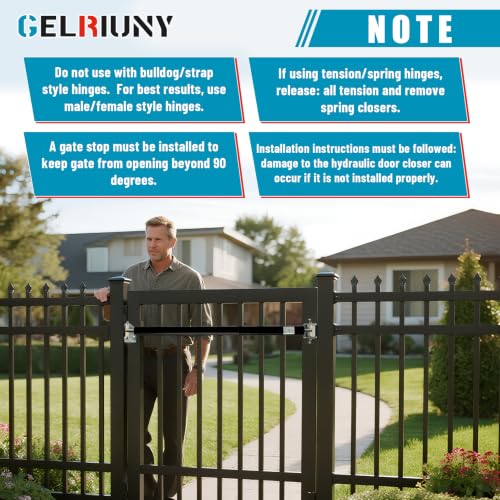 New TB400 Hydraulic Gate Closer, Adjustable Closing Speed, Rust-Resistant - size: TB400