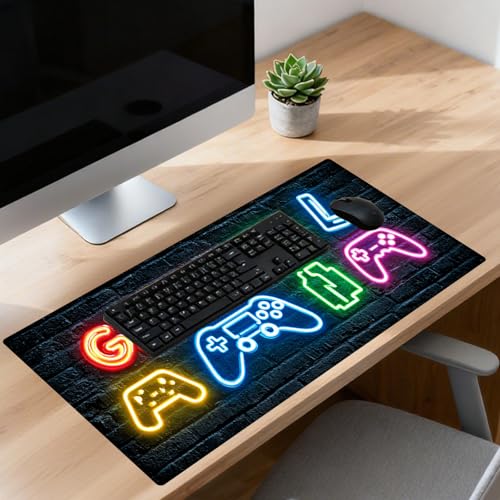Nuxovilar Large Gaming Mouse Pad Desk Mat, 15.7x35.4 Inches Polyester - color: HC00077