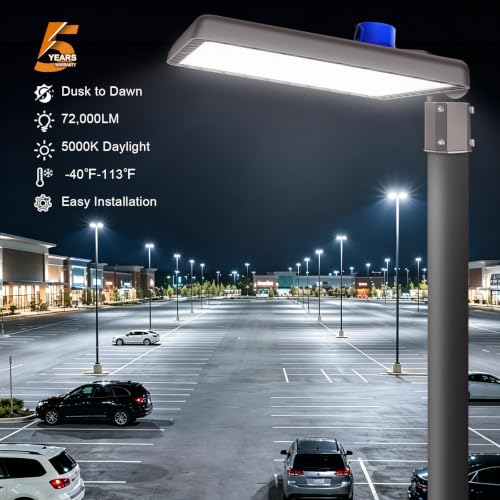 480W LED Parking Lot Light, 72000LM 5000K Dusk to Dawn Pole Mount - size: 480W/1Pack