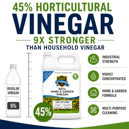 45% Vinegar Industrial Strength Concentrate (128 Oz Gallon, Refill) - size: 128 Fl Oz (Pack of 1), style: Refill (No Sprayer)