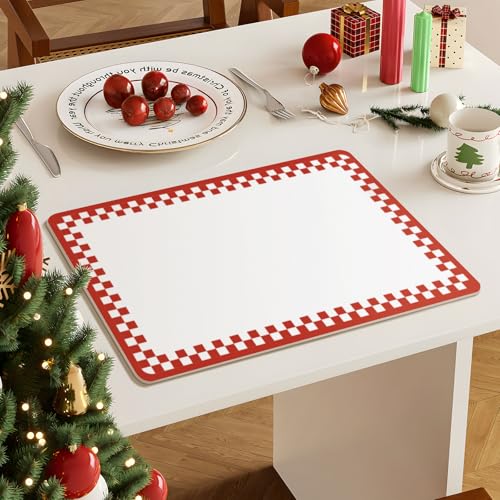 Mellon Red Drying Mats for Countertop Coffee Station Accessories - color: Red