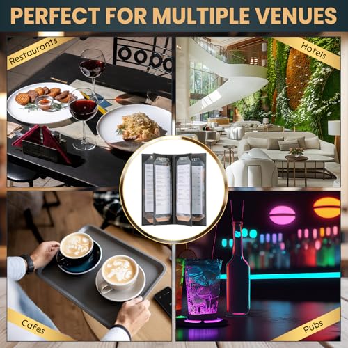 12 Pack 6 View Menu Holder Menu Covers 4.25" x 11" - size: 6 View
