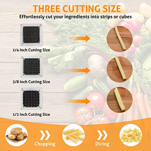 WICHEMI Chopper Blade 3/8" Inch Commercial Vegetable Dicer Blades, 2 Pack - size: 3/8" x2