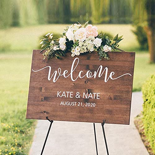Easel Stand for Sign 63'' Art Easels for Display Wedding Welcome Poster Stand Portable Floor Metal Easel Black 3 Pack - color: Black, size: 3 PCS