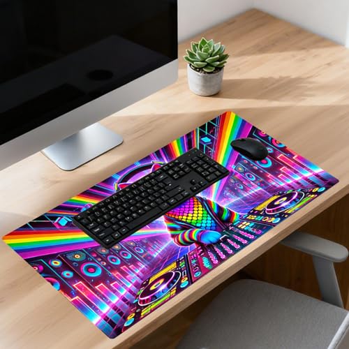 Nuxovilar Large Gaming Mouse Pad Desk Mat, 15.7x35.4 Inches Polyester - color: Mi07047