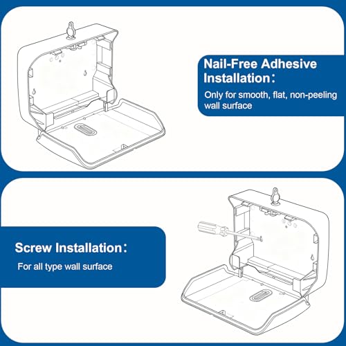 Pollock Paper Towel Holder Dispenser Wall Mount Large Capacity 200 Sheets - color: Black-3010