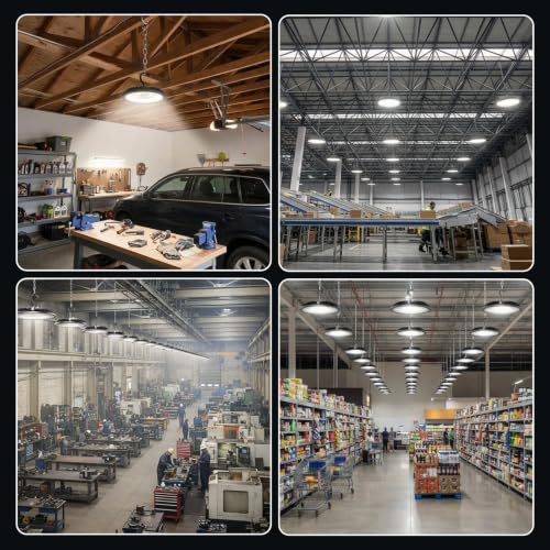150W UFO LED High Bay Light 16500LM High Bay LED Shop Lights