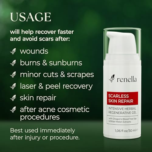 Natural Wound Care & Burn Gel – First Aid Gel for Cuts, Scrapes & Burns – Advanced Skin Repair Ointment & Cream Alternative– Stable at Room Temperature – Soothing Film-Forming Barrier – Fragrance-Free
