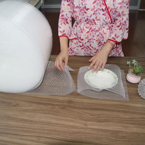 Small Bubble Cushioning Wrap for Moving & Shipping - 72 FT Bubble Packing Wrap for Extra Protection Packaging Boxes & Mailers - Clear Bubble Roll Moving Supplies, Perforated Every 12 IN