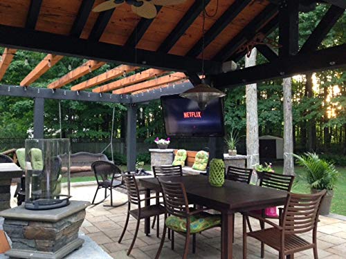 The TV Shield Outdoor TV Cover 43 Inch Weatherproof + Fan (Fits 36-43" TVs) - color: With Cooling Fan, size: 36-43"
