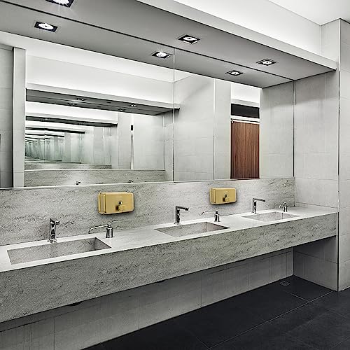 Wall Mounted Commercial Soap Dispenser Bathroom, Horizontal Gold - color: Horizontal Gold