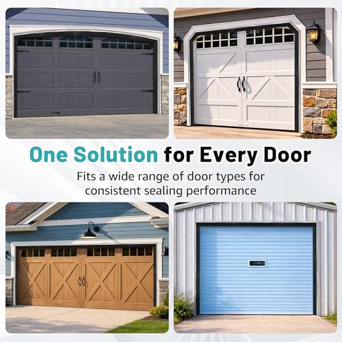 Garage Door Side Brush Seal 45 Degree Angle, 5 Pack 3" W x39.37 L 16.4ft