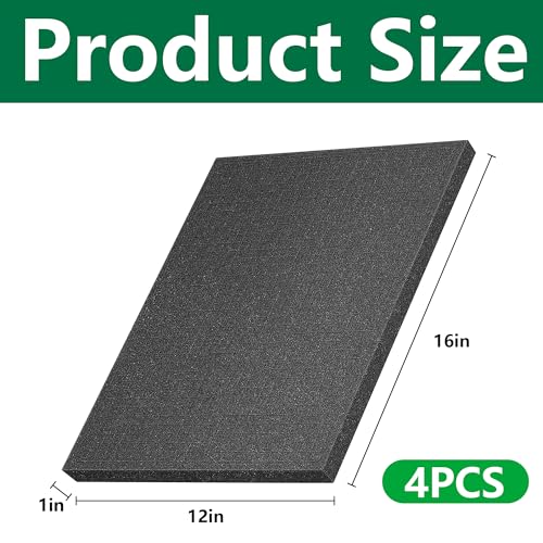 4 Pcs Pick Apart Foam Inserts, 16"x12"x1" Pick and Pluck Foam Sheets - color: 4 Pcs- 16x12x1inch