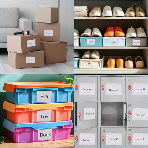 50 Pack Adhesive 4" x 6" Index Card Pockets with Top Open for Loading Clear Index Card Holder Plastic Label Holders for Storage Bins Library Card Shelves Organizing and Protecting Your Cards