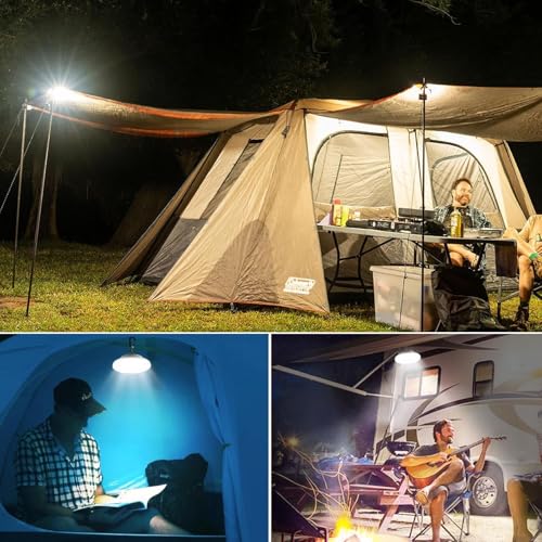 Solar Camping Lantern with Remote, Waterproof Hanging Tent Light