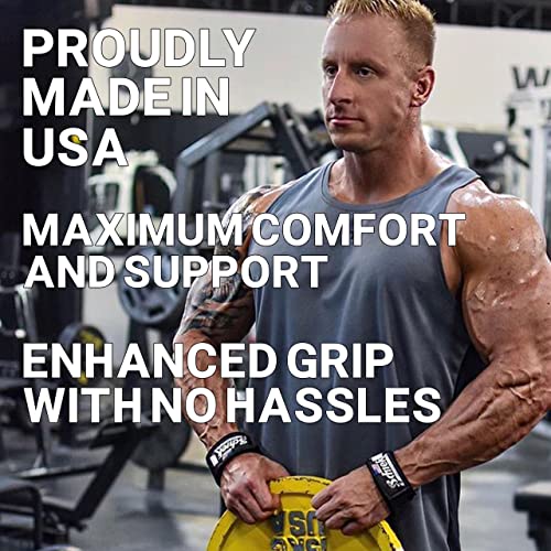 Schiek Sports, Inc. Basic Padded Lifting Straps in Black