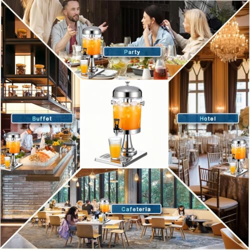 2.2 Gallon Drink Dispenser with Stand and Ice Core, Spigot and Ice Shovel - size: 2.2 Gallon / 8 L
