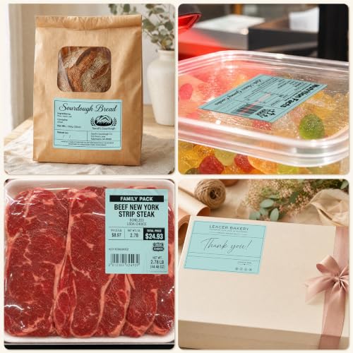 4" x 3" Thermal Labels, Green, 500 Labels/Roll - color: Green