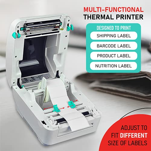 Arkscan 2054A-LAN Ethernet Network Shipping Label Printer for Windows Mac Chromebook iPhone & Android, Support Amazon Paypal Etsy Shopify ShipStation UPS USPS FedEx, 4x6 Direct Thermal
