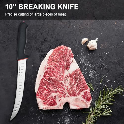 10" Butcher & Brisket Knife, Curved Blade for Meat BBQ - size: 10"