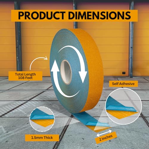 DuraMark RPT-750 Reflective Pavement Marking Tape, Orange, 2 in x 108 ft - color: Orange, size: 2 Inch x 108 Ft