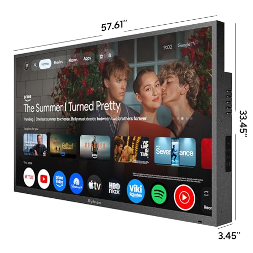 SYLVOX Outdoor QLED TV, 65 inch Weatherproof TV, Smart 4K QLED Television - size: 65-inch, style: Deck Pro QLED 3.0