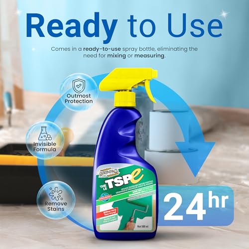 SURF PRO TSPE Wall Cleaner and Degreaser, No-Rinse Spray, 16.9 oz (500 ml)