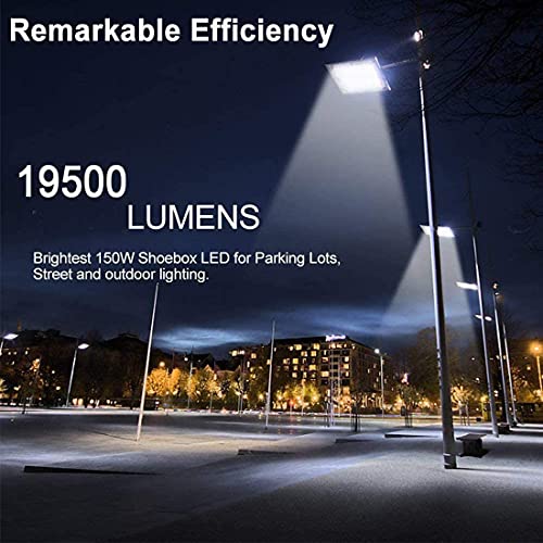 ledmo 150W LED Parking Lot Light Dusk to Dawn Outdoor Lighting 3 Pack - size: 200W/3 Pack